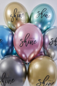 Shiny balloon decorations