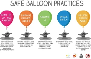 Gemar USA sustainability banner highlighting responsible balloon practices and community awareness for World Ocean Day.