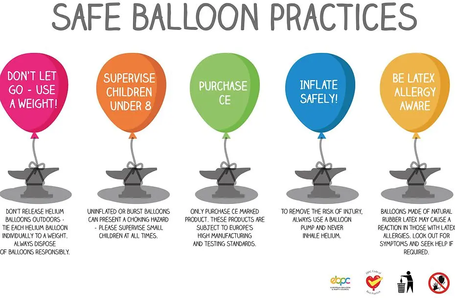 Gemar USA sustainability banner highlighting responsible balloon practices and community awareness for World Ocean Day.