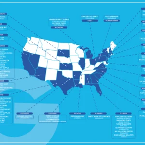 Gemar USA distributor network map – best balloon brand