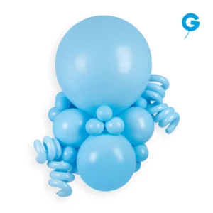 Classic baby blue balloon bouquet for graduations and decorations