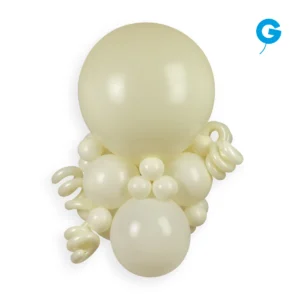 Elegant ivory balloon bouquet ideal for weddings and celebrations
