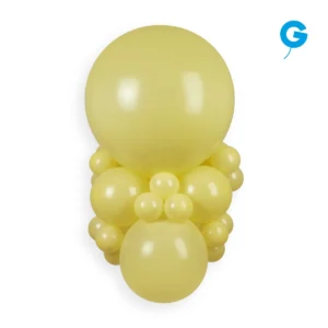 Bright baby yellow balloon bouquet perfect for birthdays and parties