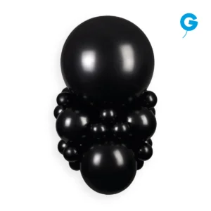 Stylish black balloon bouquet for modern party themes