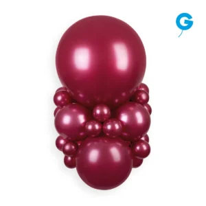 Romantic burgundy balloon bouquet suitable for events and décor