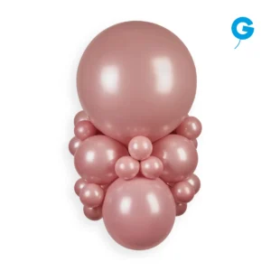Elegant rose gold balloon bouquet ideal for weddings and celebrations