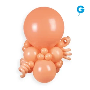 Elegant peach balloon bouquet ideal for weddings and celebrations