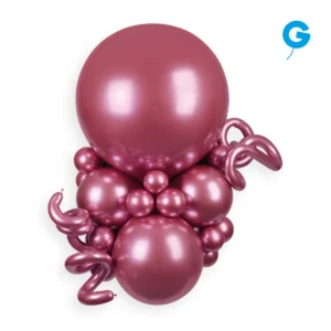 Shiny pink balloon bouquet for luxury events and parties