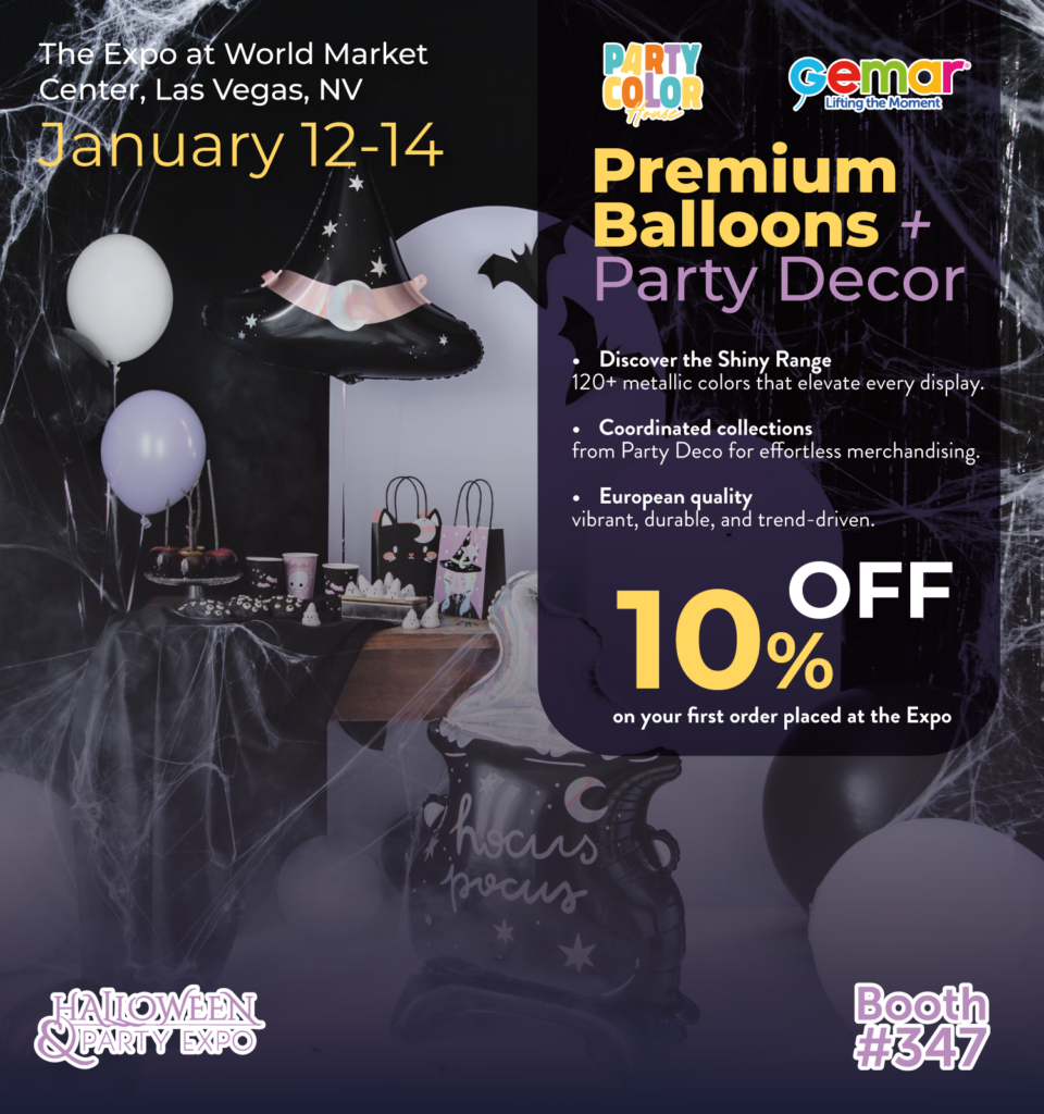Gemar Balloons at Halloween and Party Expo 2026: European Elegance Meets Retail Innovation