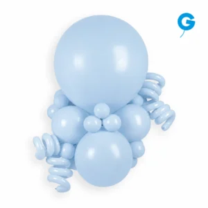 Gemar powder blue balloon bouquet for graduations, celebrations, and elegant decorations